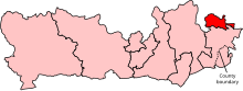 Location of the Slough constituency in Berkshire after the 2023 boundary review