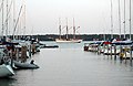 Östra Hamnen - The Eastern Port of Mariehamn, sailing ship Linden in the center