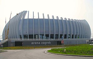 Arena Zagreb von außen