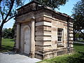 One of two Bulfinch Gatehouses (this one located at 17th Street NW and Constitution Avenue NW) designed by Charles Bulfinch and constructed in 1825.