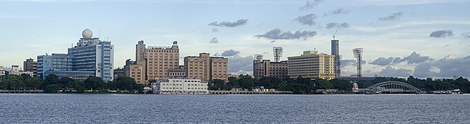 Skyline of Kolkata from Howrah