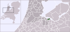 Lokaasje fan de gemeente Huizen