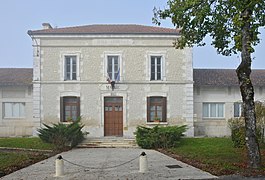 Town hall of Montignac-le-Coq, Charente, France, facade