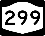 Straßenschild der New York State Route 299