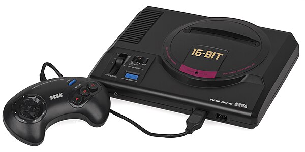 Sega Mega Drive, by Evan-Amos (edited by Crisco 1492)