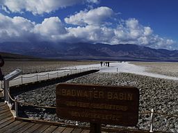 Elevation sign and scenery.