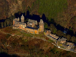 De burcht vanuit de lucht