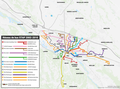 Plan du réseau entre 2002 et le 02/07/2010