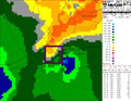 Detection of a mesocyclone on Doppler data