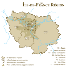 LFPO trên bản đồ Île-de-France (region)