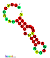 CRISPR-DR19: Estructura secundaria tomada de la base de datos Rfam Familia RF01332.