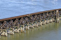 Trestles are useful as approaches to bridges over marshes and shallows.