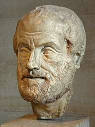 Roman copy of 1st or 2nd century from original bronze by Lysippos. Louvre Museum