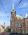 pseudo-gothic building of University Library Wrocław, Poland