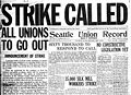 Image 26The front page of the Union Record on the Seattle General Strike of 1919.