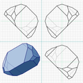 The heptadecahedron that tiles space in the Voronoi diagram of the Laves graph.