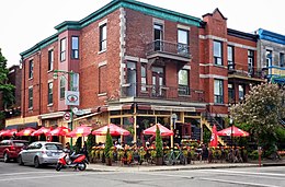 Café at Hutchison and Fairmount, Mile End.