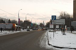 перекрёсток с Выборгской улицей