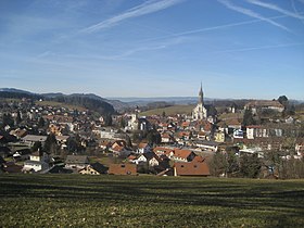 Blick auf Châtel-Saint-Denis