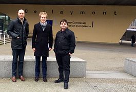 Dimi, Gnom and Karl vor dem Berlaymont