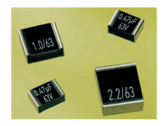 SMD style for printed circuit board surface mounting, with metallized contacts on two opposite edges