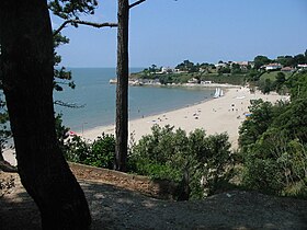 La plage des Nonnes à Meschers, sur la Côte de Beauté.