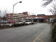 Image of the former Oakville Trafalgar Memorial Hospital located on Reynolds St.