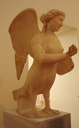 Beeld van een Sirene (NAMA 774) Nationaal Archeologisch Museum van Athene