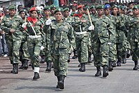 Militares mulheres do exército da República Democrática do Congo.