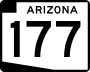 State Route 177 marker