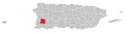 Localização de San Germán em Porto Rico