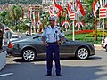 Un poliziotto in servizio dal Casinò di Monte Carlo.