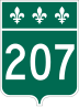 Route 207 marker