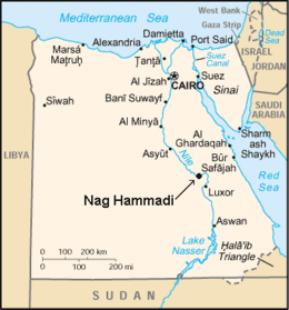 Nag Hammadi – Localizzazione