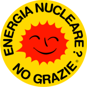 El "Sol sonriente" se usa como emblema de la propaganda antinuclear desde su creación por Anne Lund en 1975.