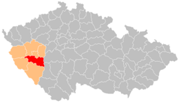 Distretto di Plzeň-jih – Localizzazione