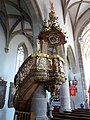 Kanzel des Klosters Rebdorf, heute in der Kirche von Großlellenfeld