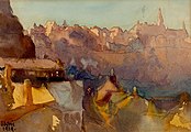 De Gronn, Aquarell (1923) vum Sosthène Weis