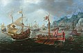 Painting of the Battle of the Narrow Seas by Andries van Eertvelt