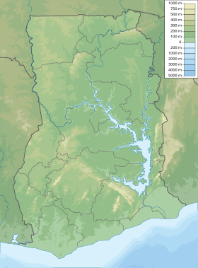 Mount Aduadu is located in Ghana