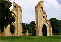 Glastonbury Abbey, Somerset, England, founded in 63.