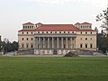 Ansicht der Rückseite vom Schlosspark aus