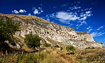 Hill with caves