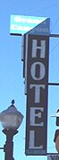 Antique Grand Canyon Hotel sign