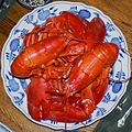 Boiled Lobster dish