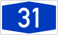 File:Bundesautobahn 31 number.svg