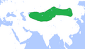 First Turkic Khaganate (552-603 AD) in 576 AD.