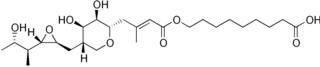 Structural formula of mupirocin