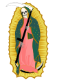 Digital art of Santa Muerte