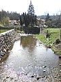 Die Stelle in Pressbaum, an der die Kalte und die Dürre Wien den Wienfluss bilden